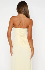 Bye Girl Strapless Bustier Butter