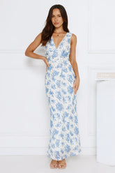 Soft Florals Maxi Dress