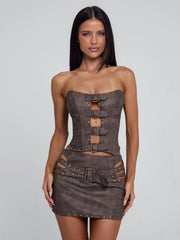 RODEO TOP CHOCOLATE