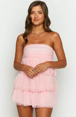 Birthday Girl Pink Mini Party Dress