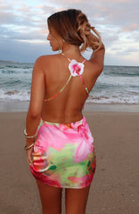 Your Biggest Fan Mini Dress Tropical Floral